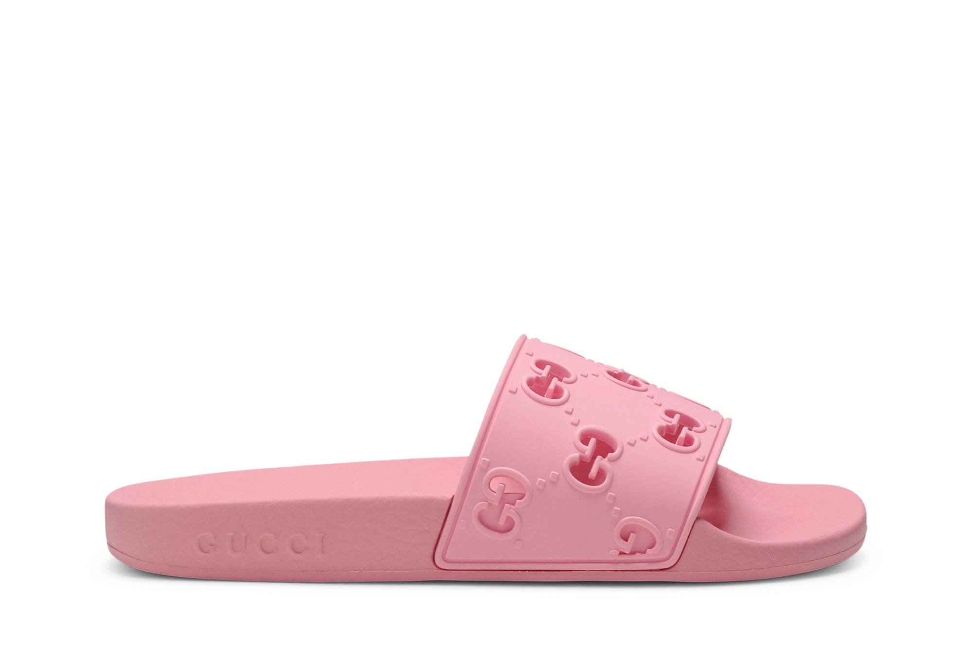 Gucci Wmns GG Slide Rubber 'Pink' - 1