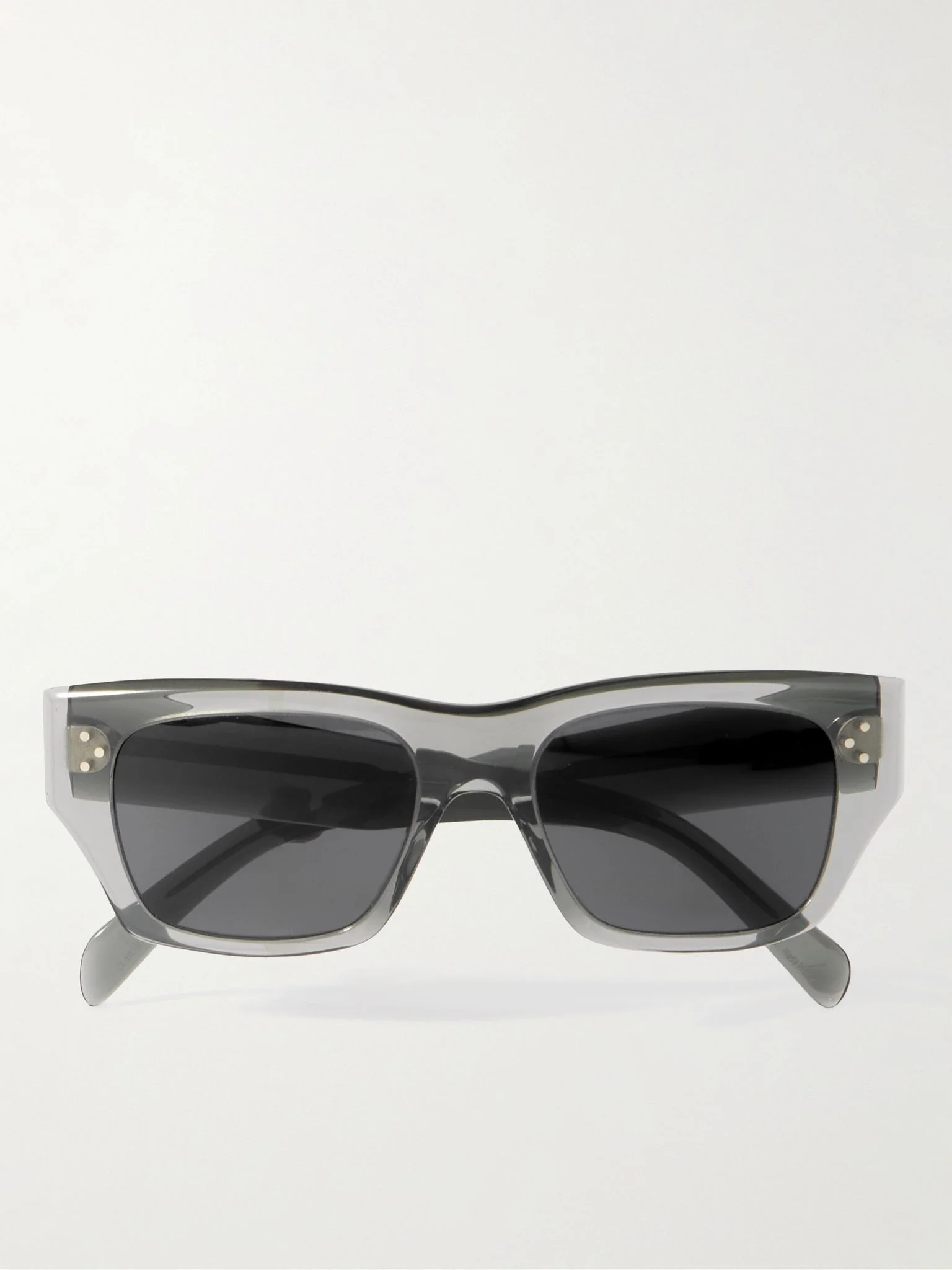 D-Frame Acetate Sunglasses Gray - 1