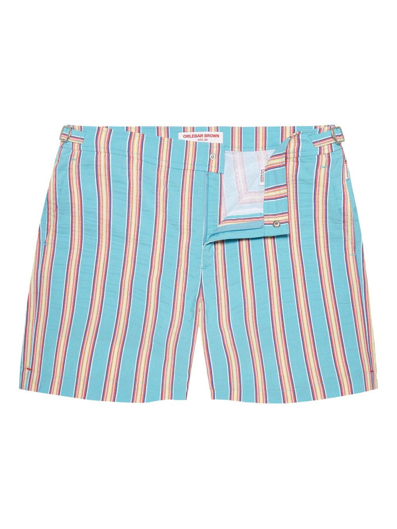 Bulldog striped swim shorts 1
