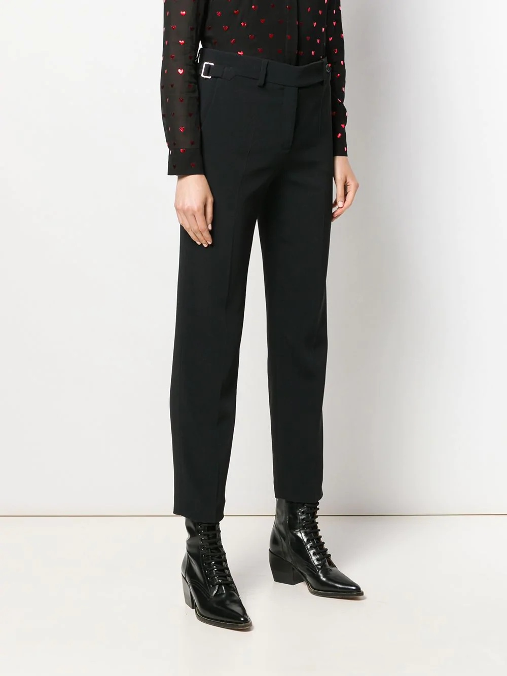 straight-leg tailored trousers - 3