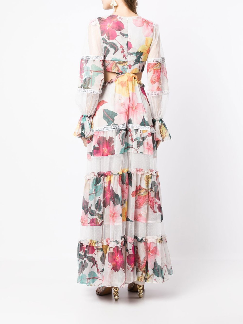 Hibiscus cut-out maxi dress 4