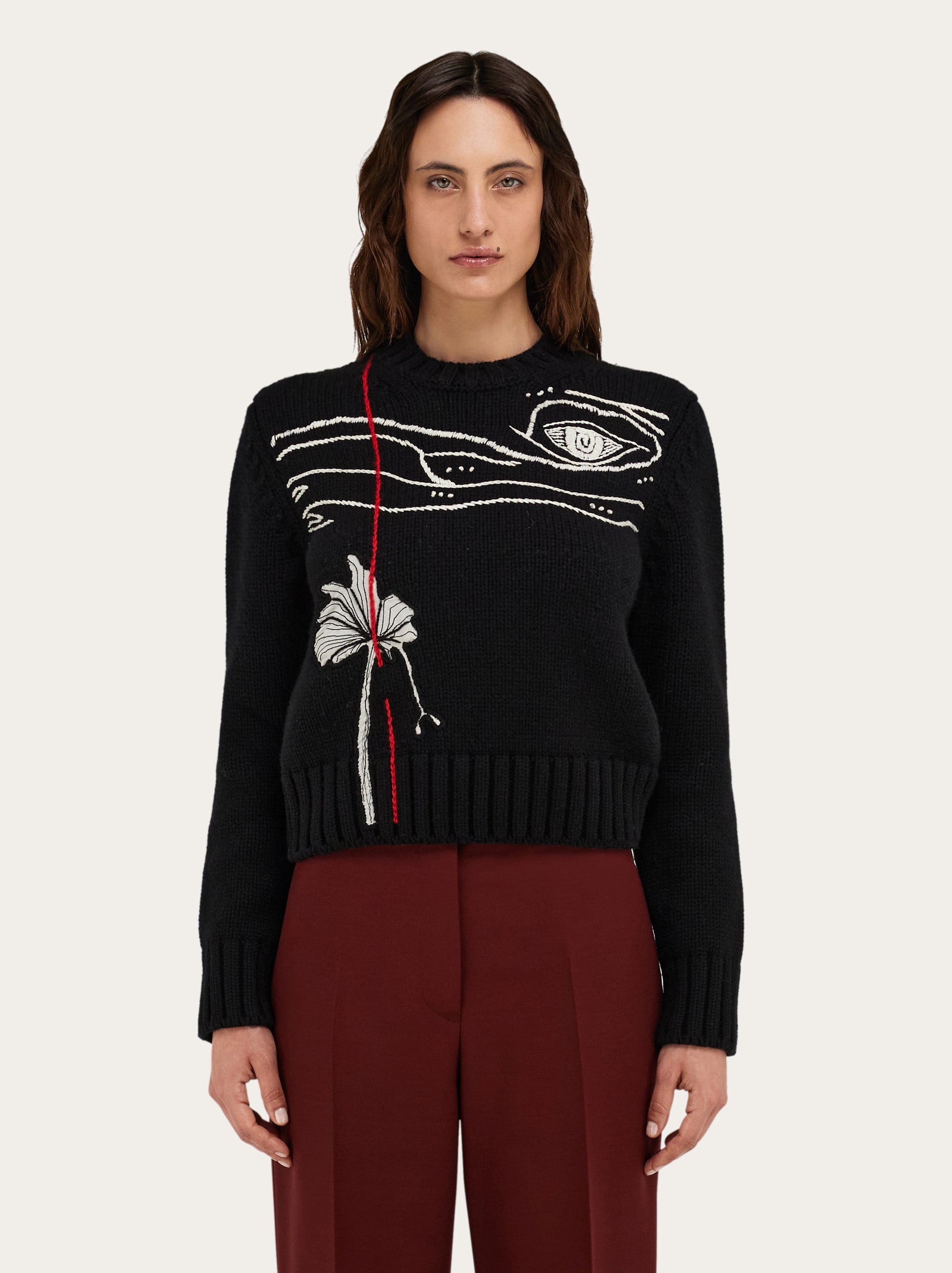 Sweater with embroidery detail - 2