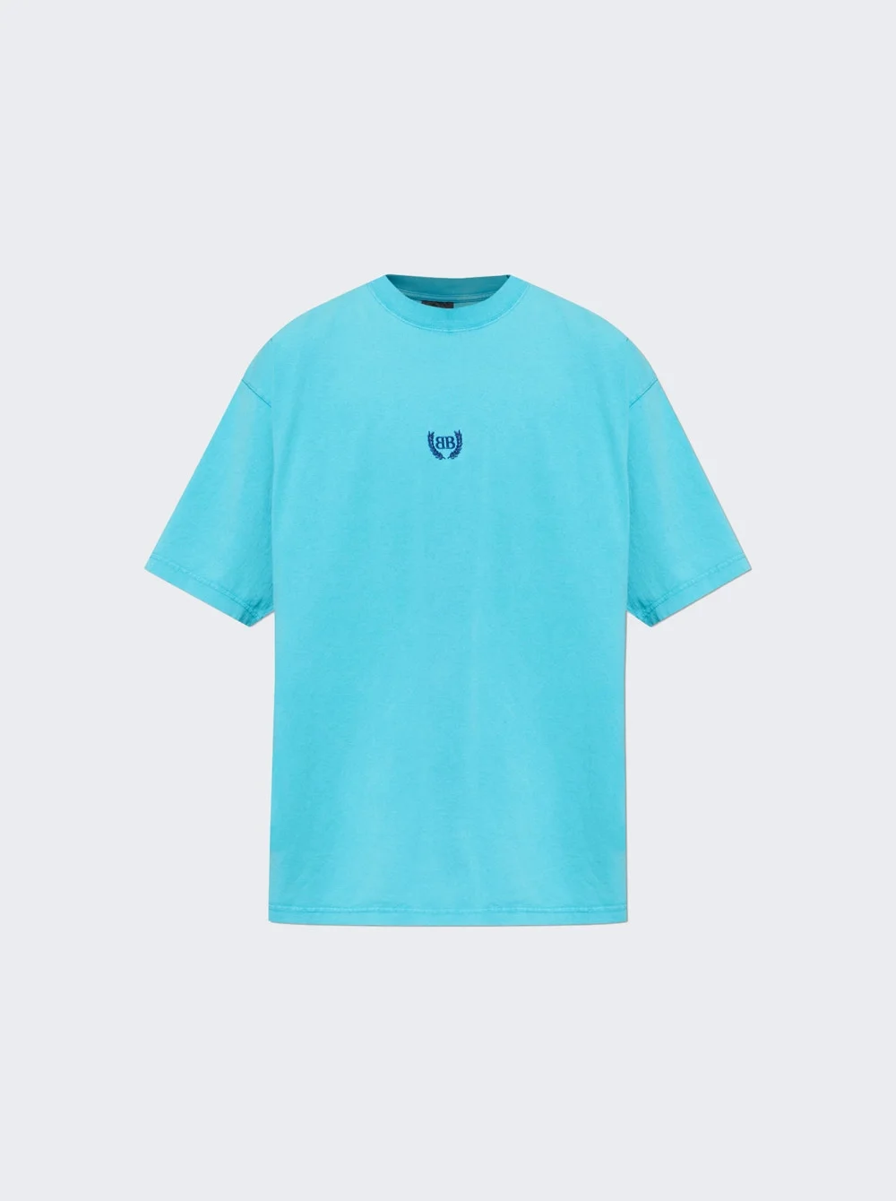 Medium Fit Tee Azure And Navy - 1
