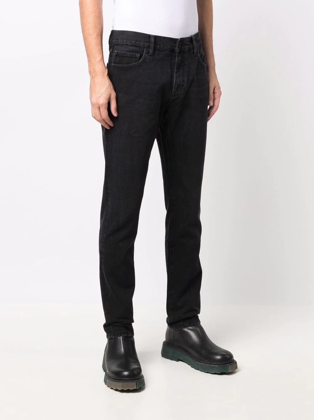 low-rise slim-legged jeans - 3