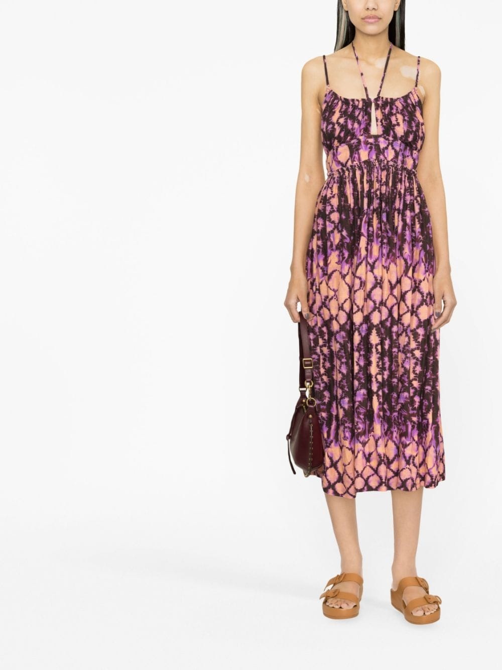 Freya halterneck midi dress - 2