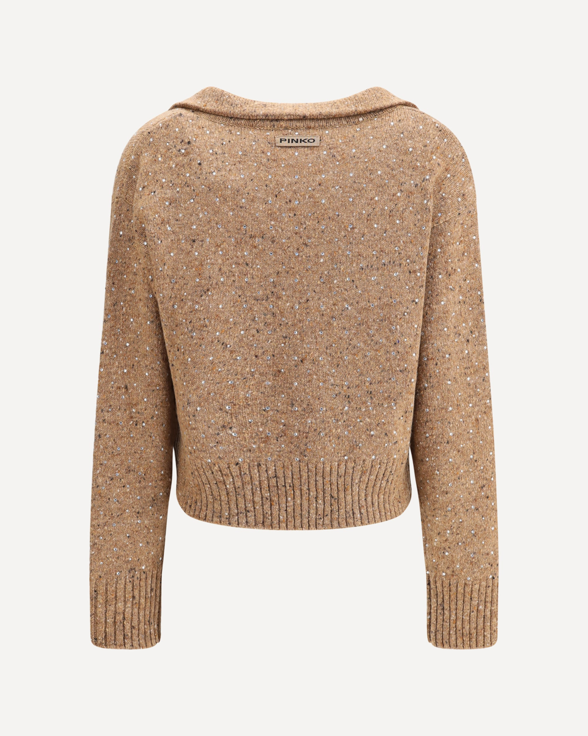 V-neck Sweater with rhinestones - 2