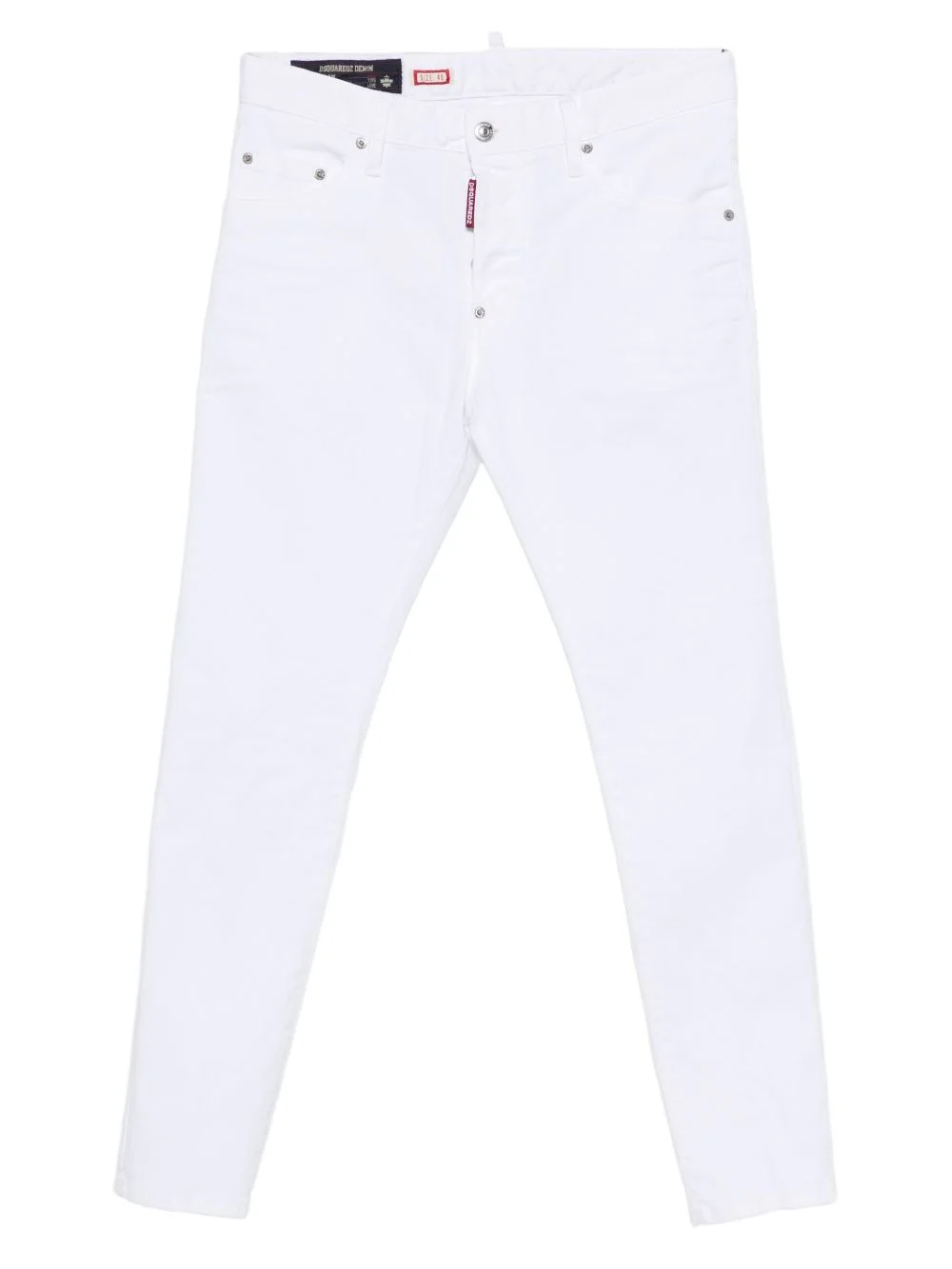 Skater rivet cotton skinny jeans - 1