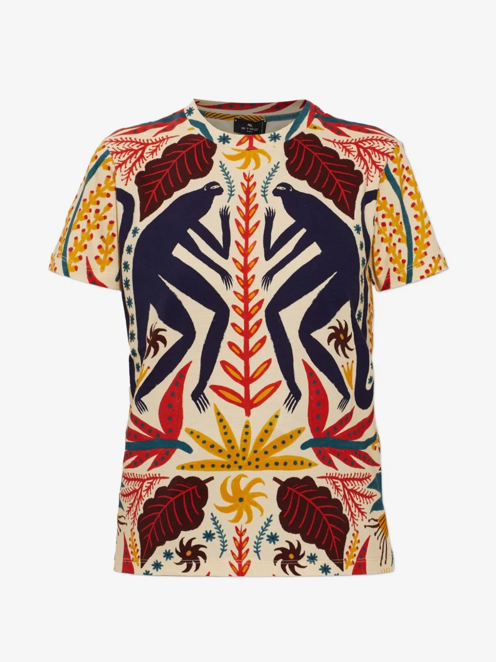 patterned T-shirt - 1