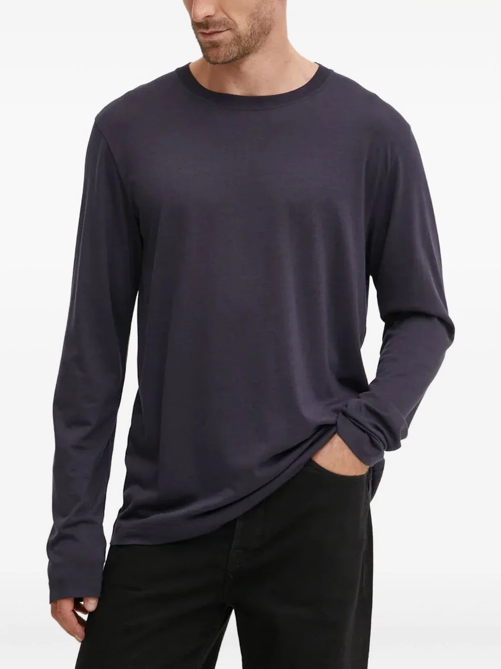 long-sleeve crew-neck T-shirt - 1