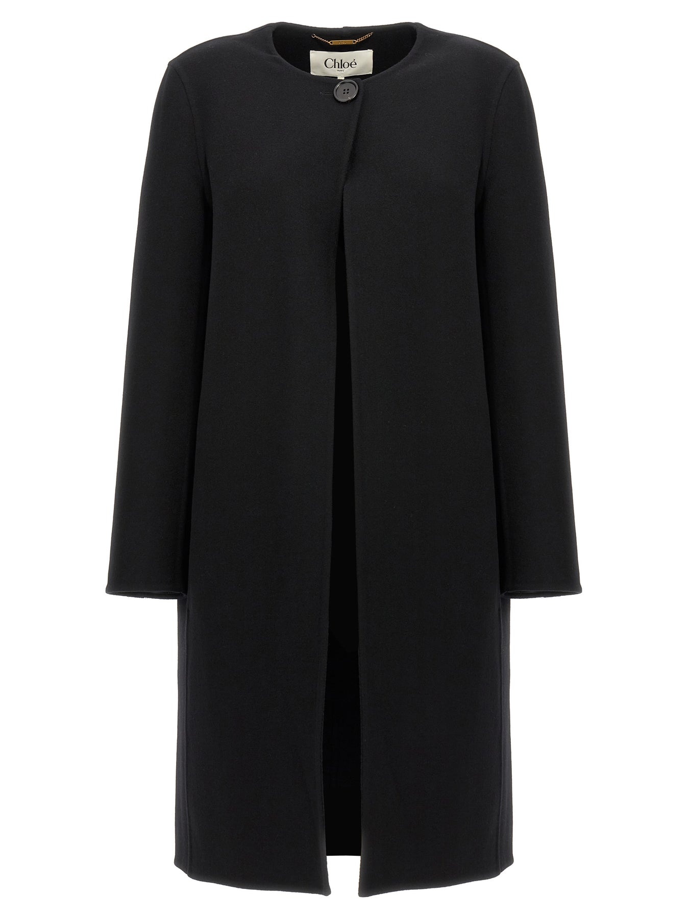 Coat With Cape Coats, Trench Coats Black - 2