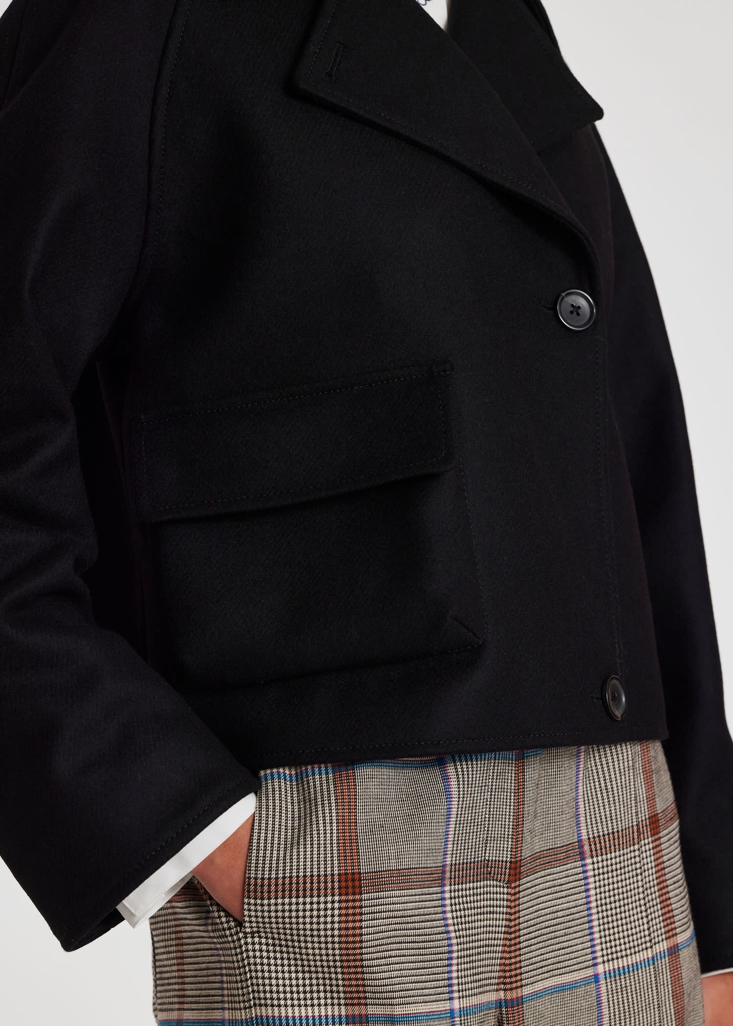 Wool-Cashmere Cocoon Coat - 8