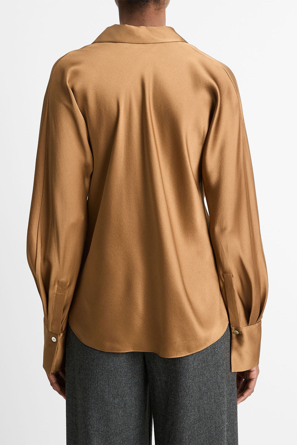 Bias Long Sleeve Blouse - 4