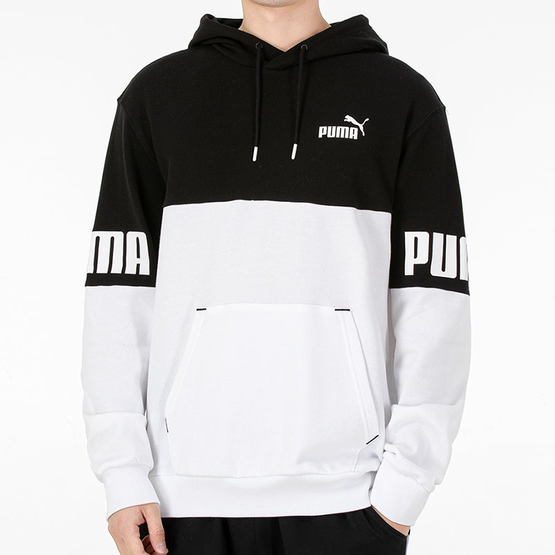 PUMA Power Logo Printing Colorblock Sports Black 670937-01 - 3