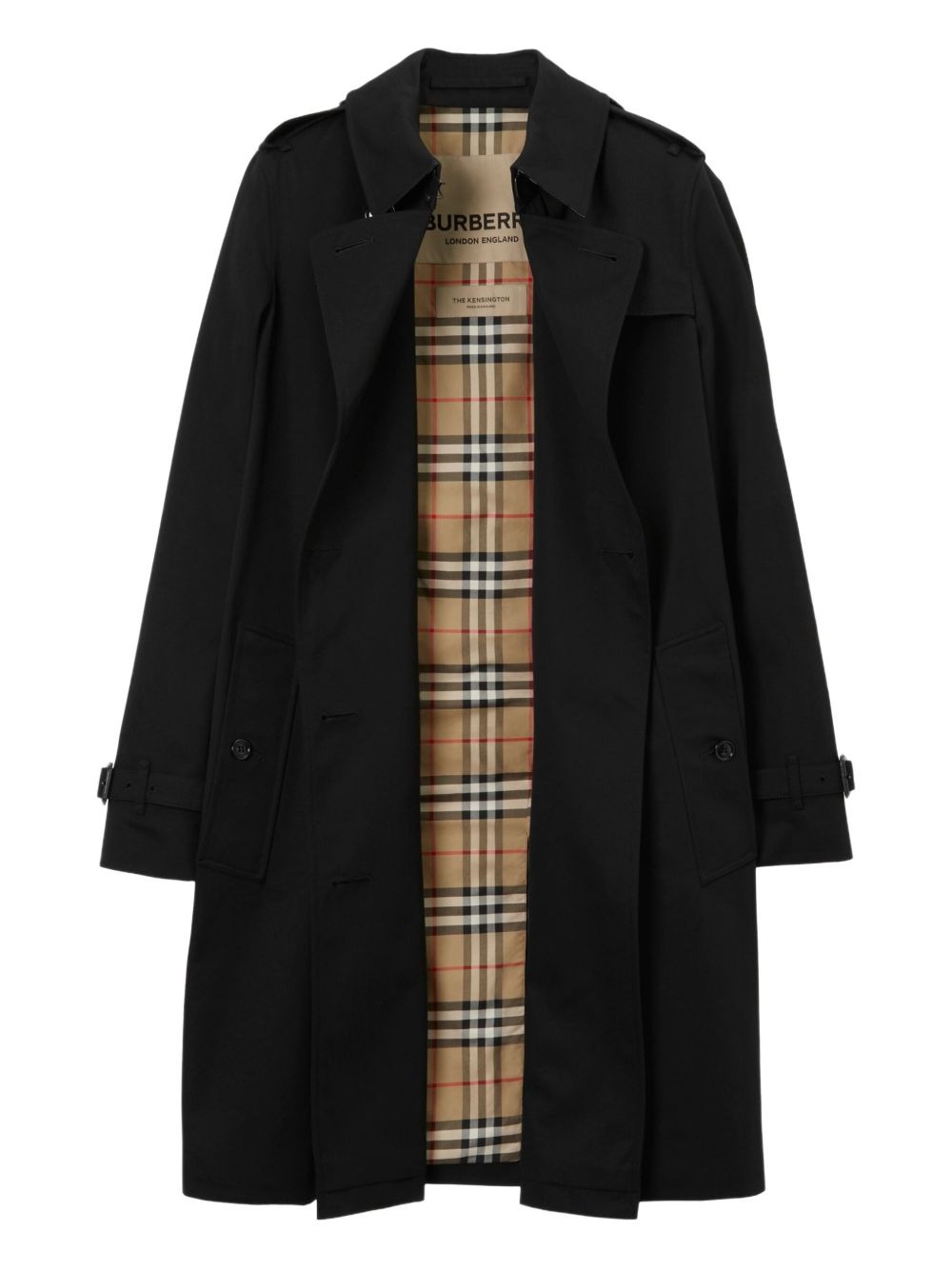 double-breasted cotton coat - 7