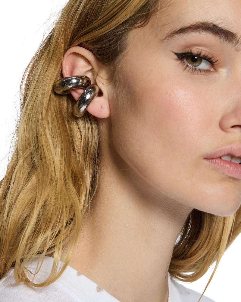 Ksubi SILVER RIPPLE EAR CUFF outlook