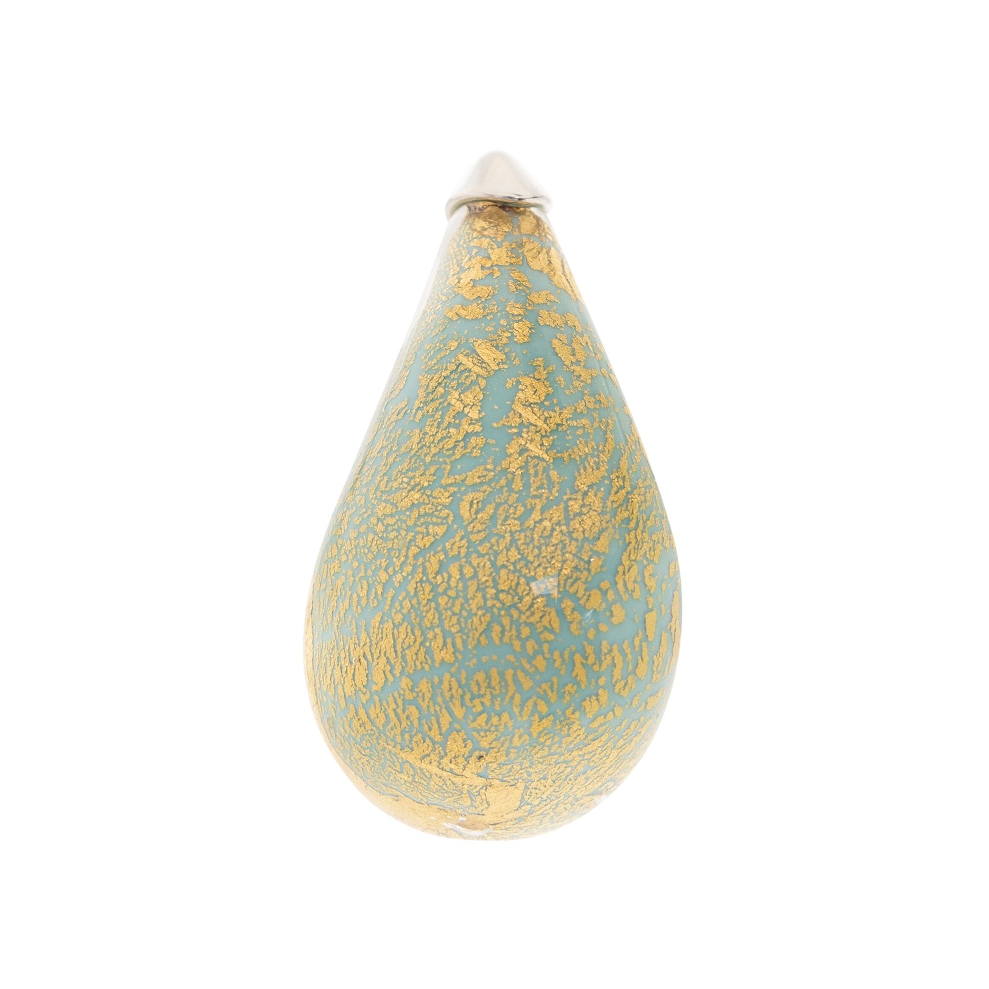 Bottega Veneta Glass Drop Earrings 'Mint/Gold' - 3
