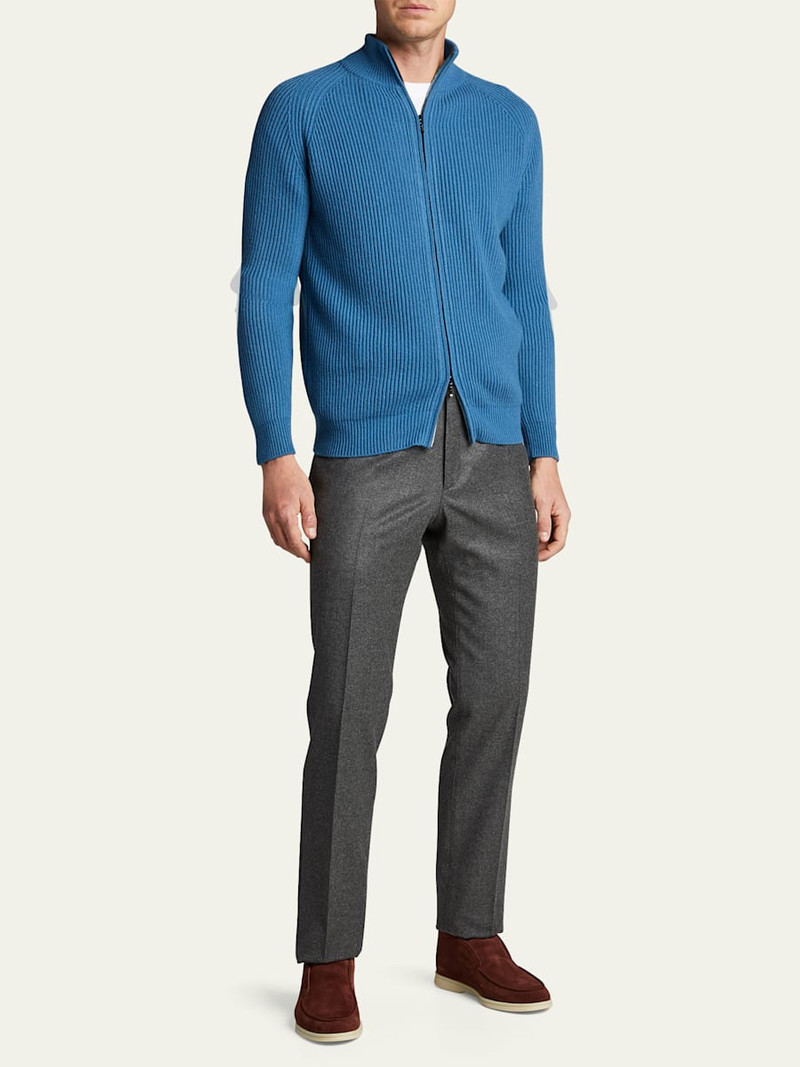 Loro Piana Men's Straight-Leg Flannel Pants outlook