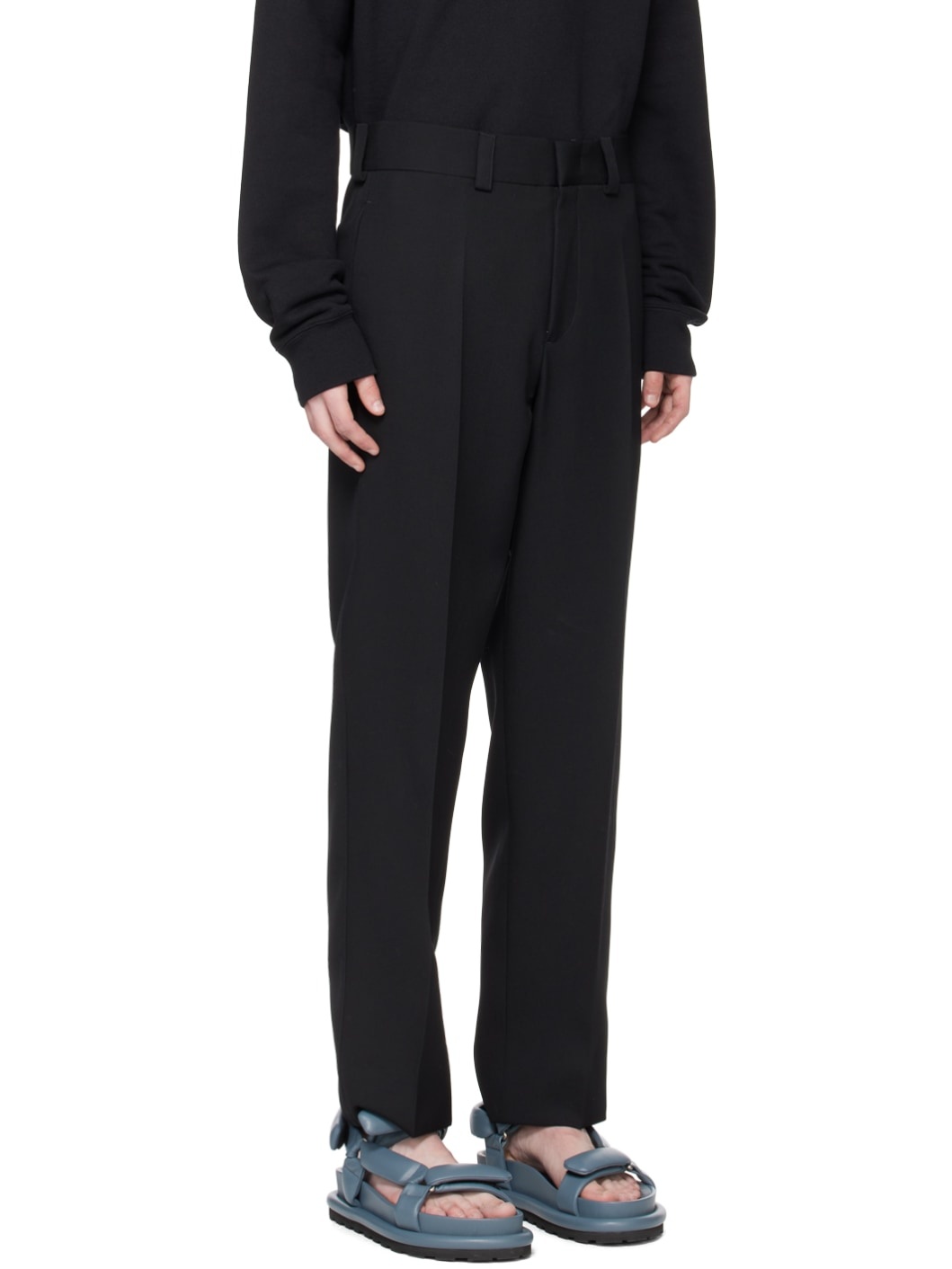 Black Creased Trousers - 2