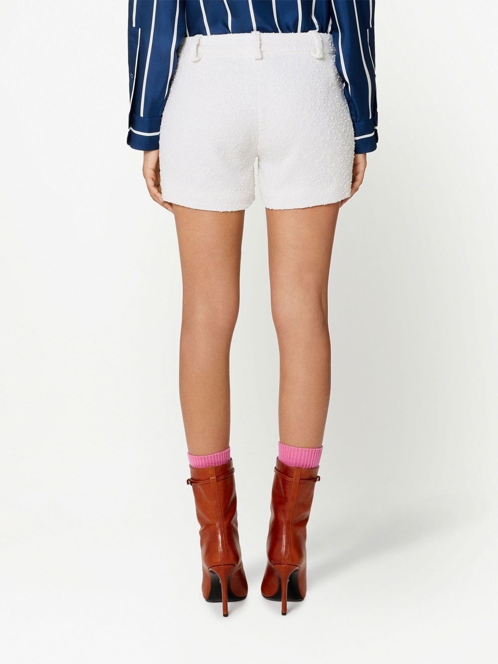 tweed tailored shorts - 4