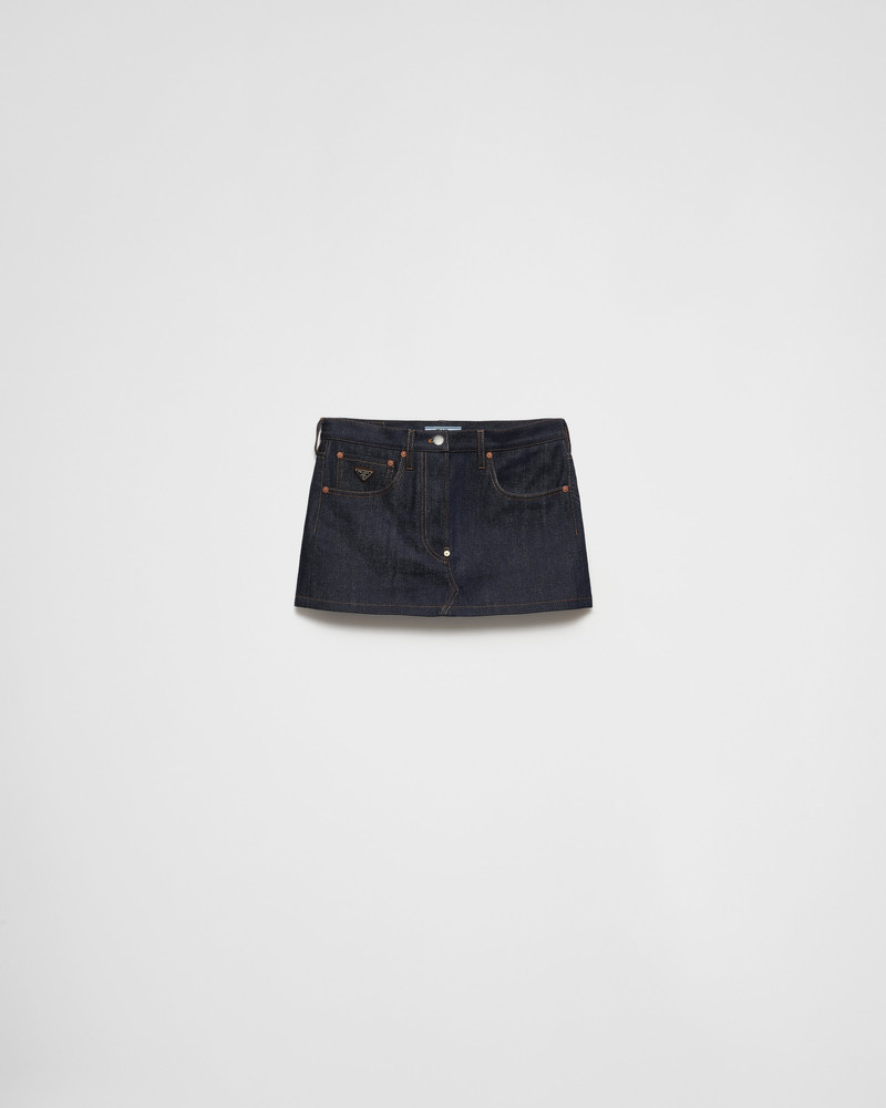 Miniskirt in selvedge denim 1