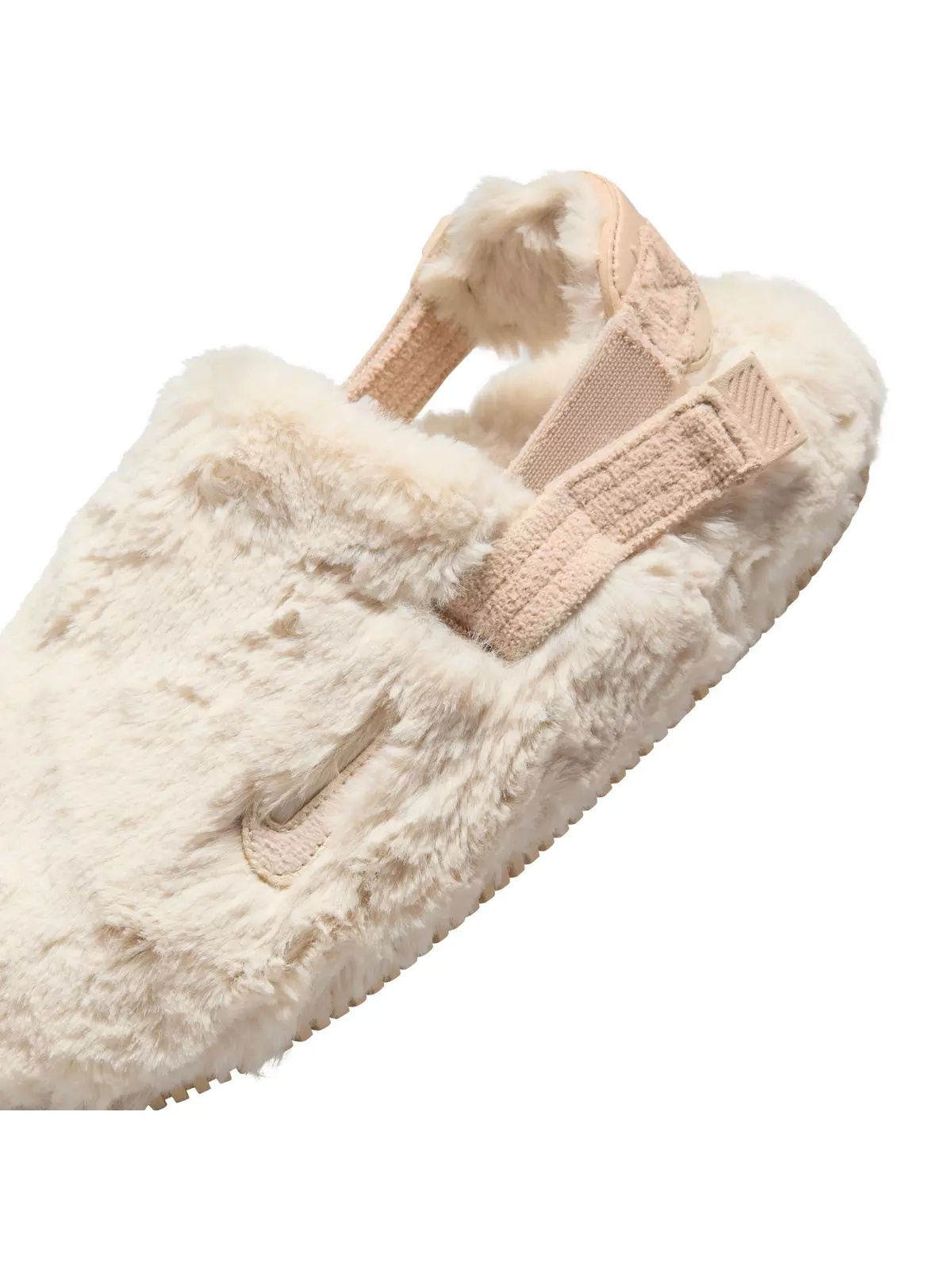 Calm Mule Fuzzy Fur âSanddriftâ Women's Slide - 5