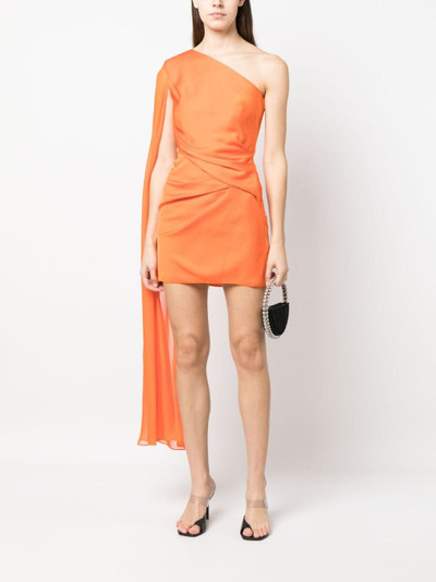 ROLAND MOURET one-shoulder draped-detail dress outlook