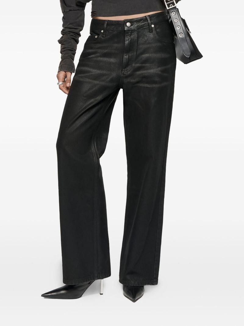 Austin coated five-pockets straight-leg jeans 1