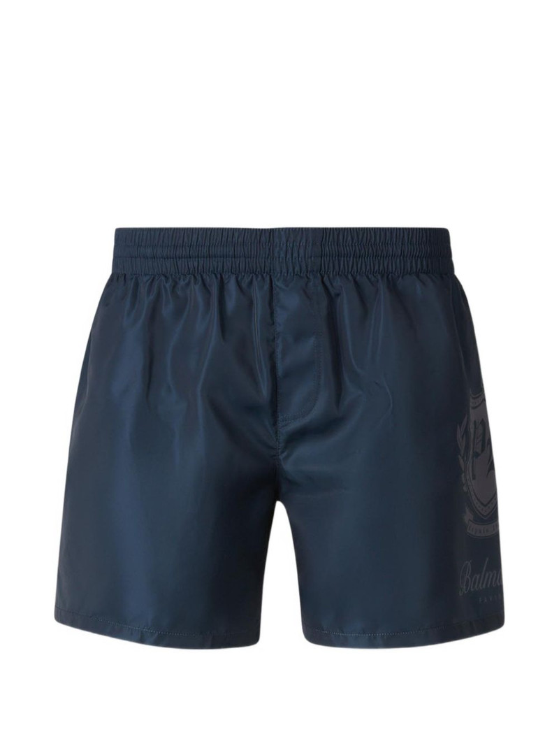 logo-print swim shorts 1