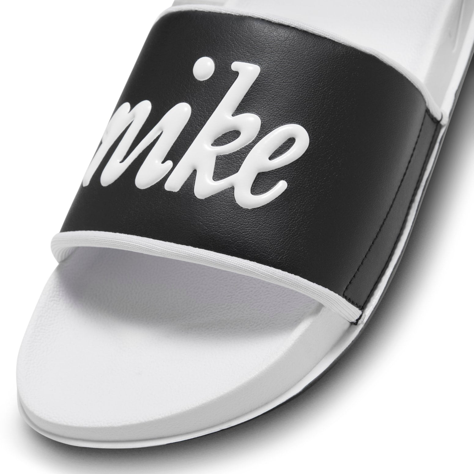 (WMNS) Nike Offcourt Slides 'White Black Mismatched' FQ7646-100 - 6