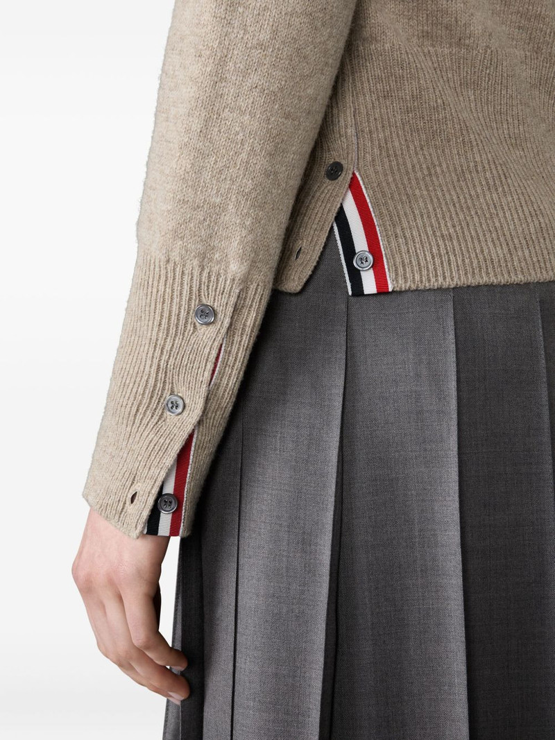 four-bar stripe v-neck cardigan 5