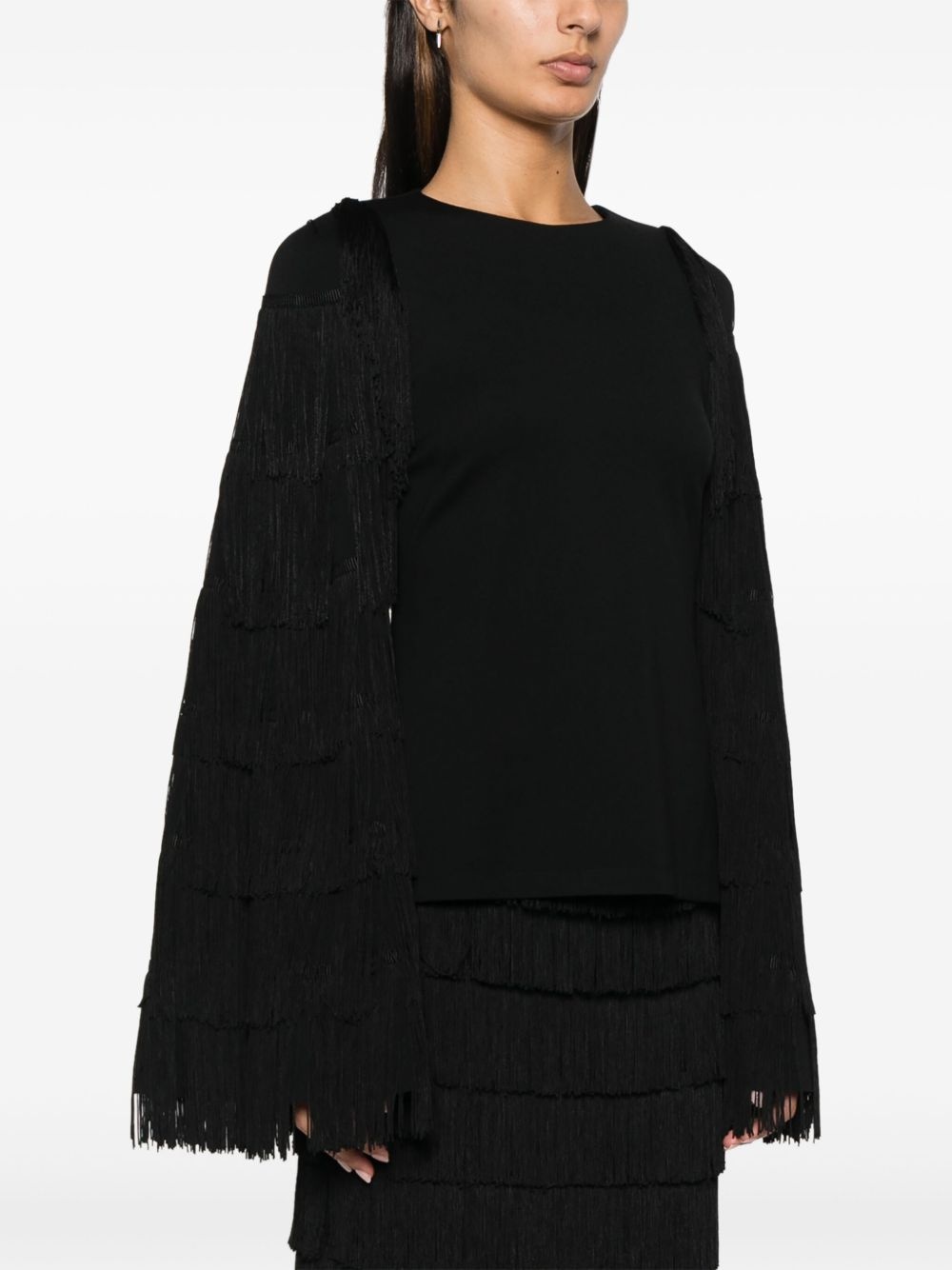 fringed-detailing blouse - 3