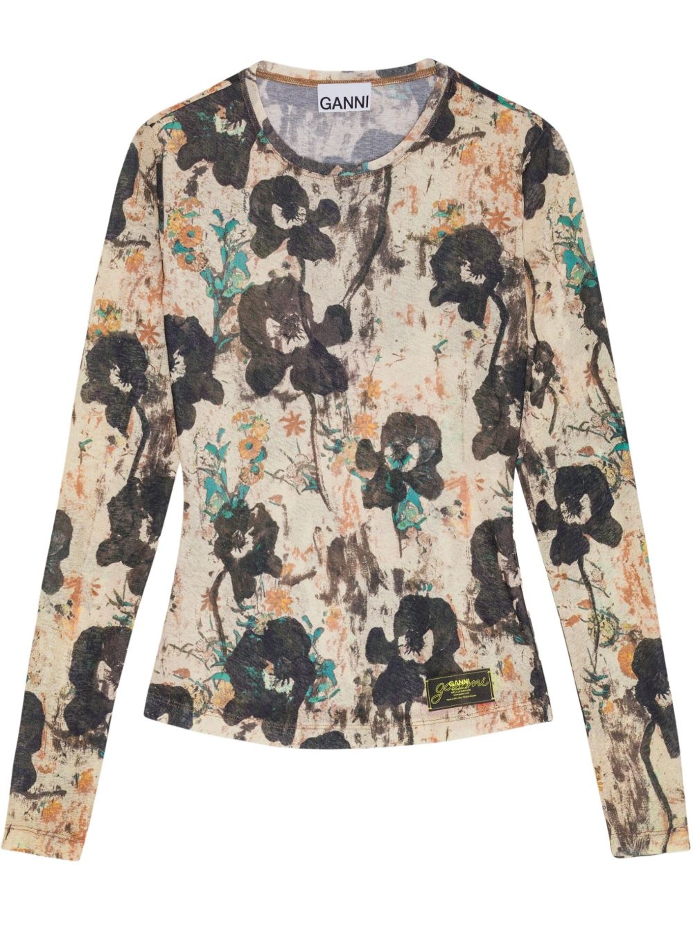 floral-print top - 1