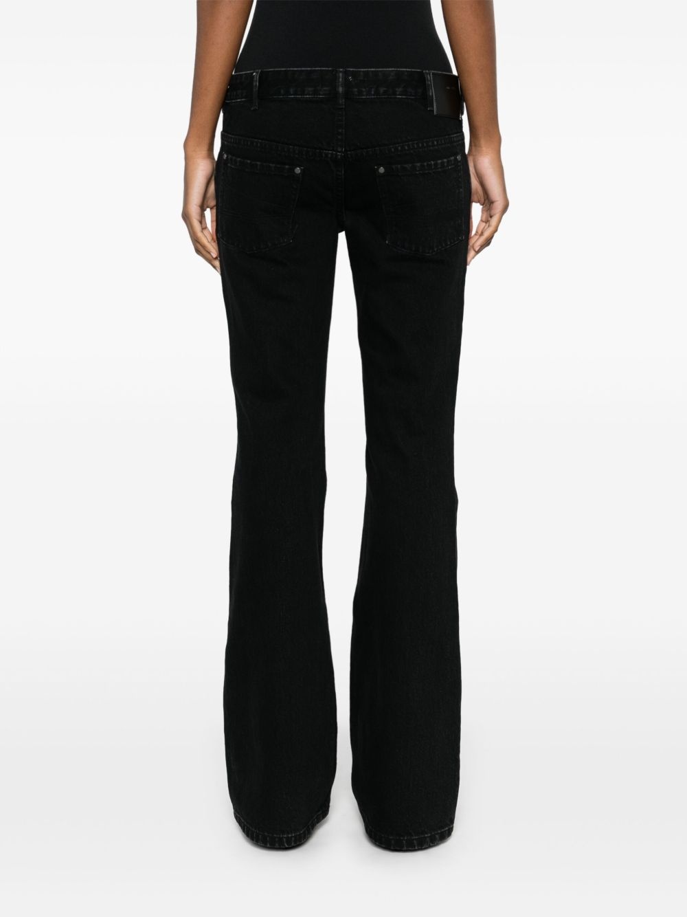 mid-rise flared jeans - 4