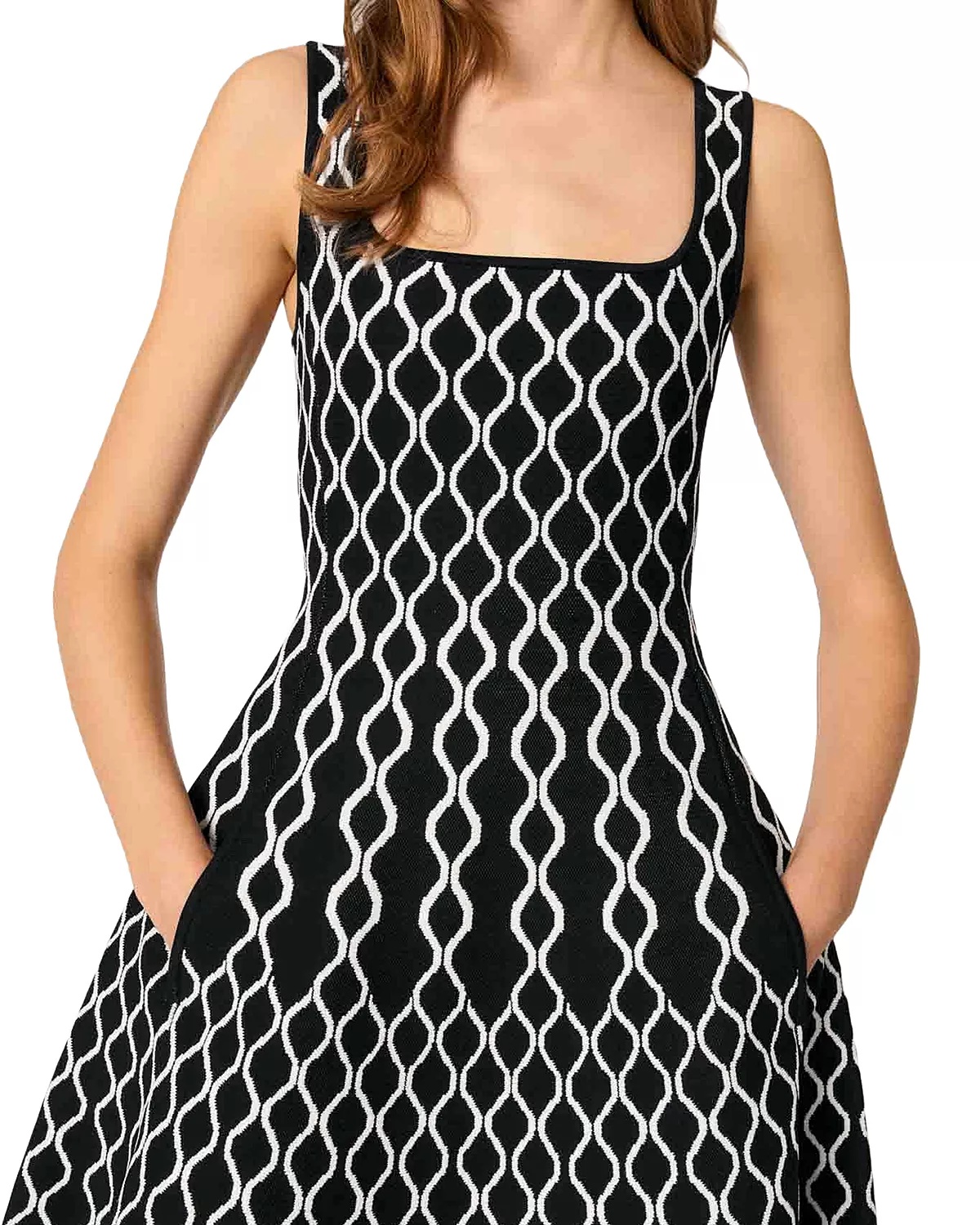 Jacquard Knit Midi Dress - 2