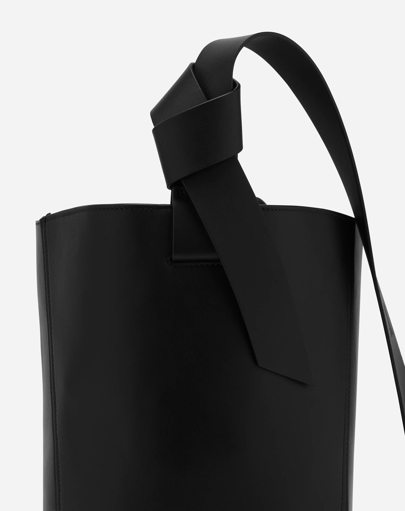 LEATHER MM HOBO TIE BAG - 4