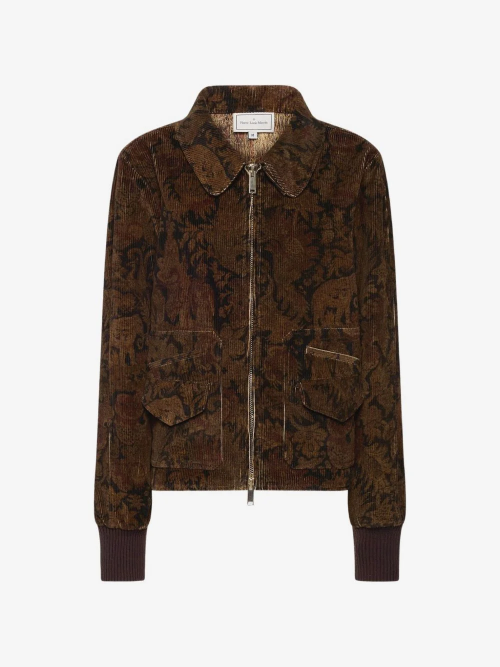 Gridox patterned corduroy jacket - 1