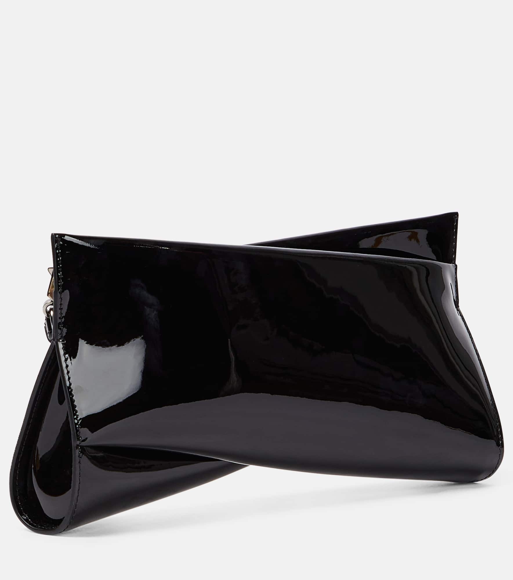 Loubitwist patent leather clutch - 4