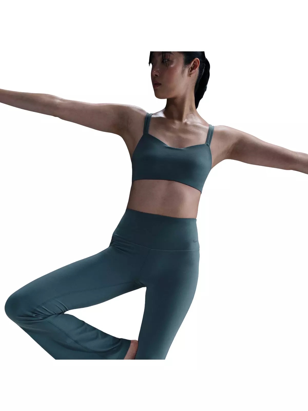 Women's Dri-FIT Zenvy High-Waisted Flared Leggings -Blue - 3