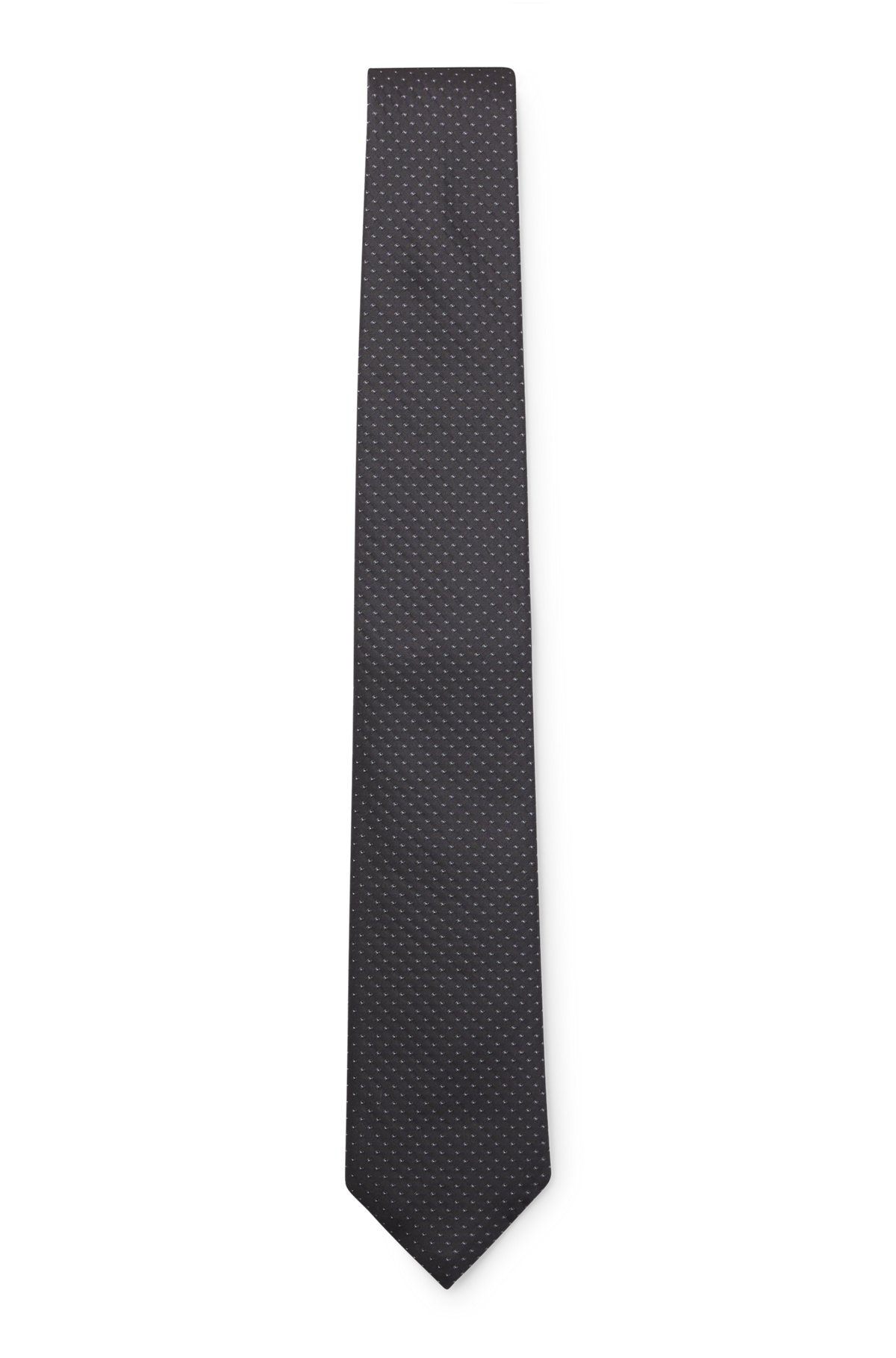 SILK TIE WITH JACQUARD PATTERN - 1