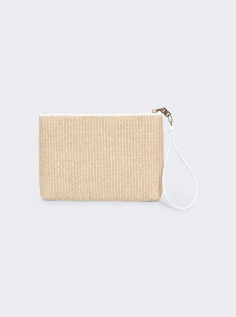 Travel Pouch In Raffia Neutral - 3