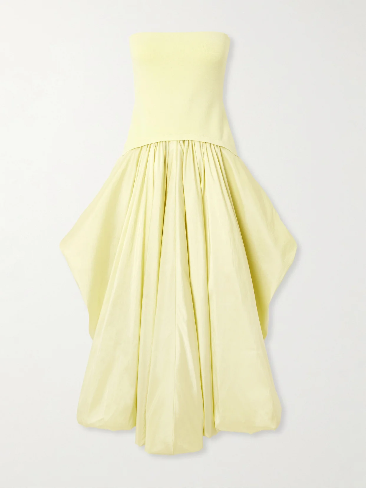 Izzy Stretch-knit And Gathered Taffeta Midi Dress - 1