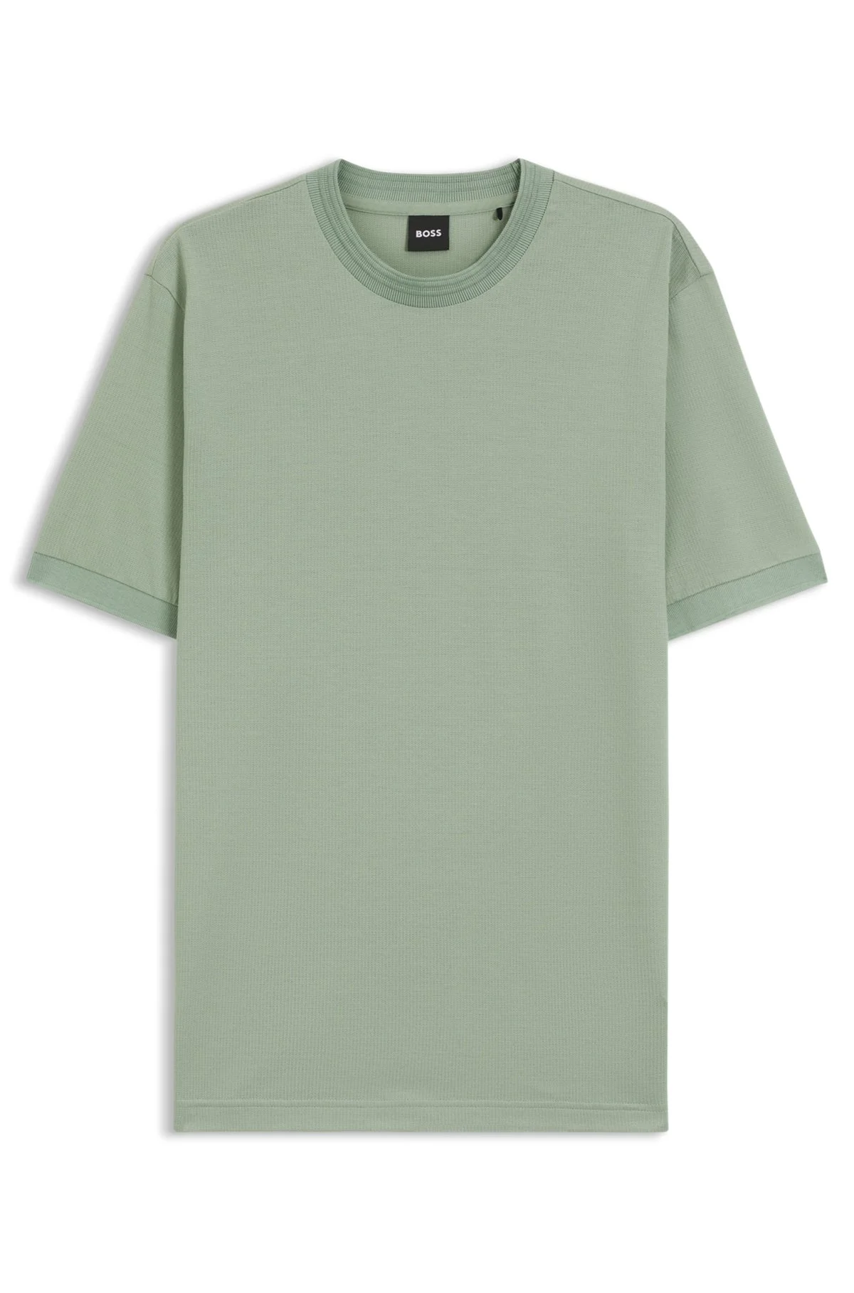 REGULAR-FIT T-SHIRT IN A MERCERISED COTTON BLEND - 1