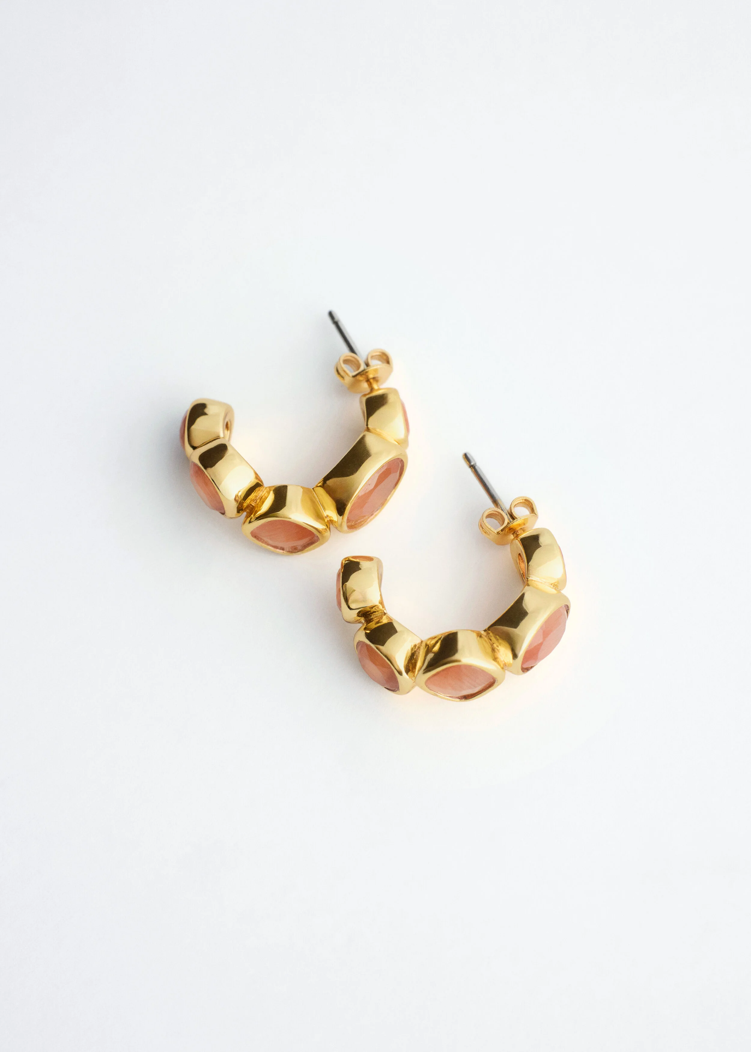 Crystal Hoop Earrings - 1