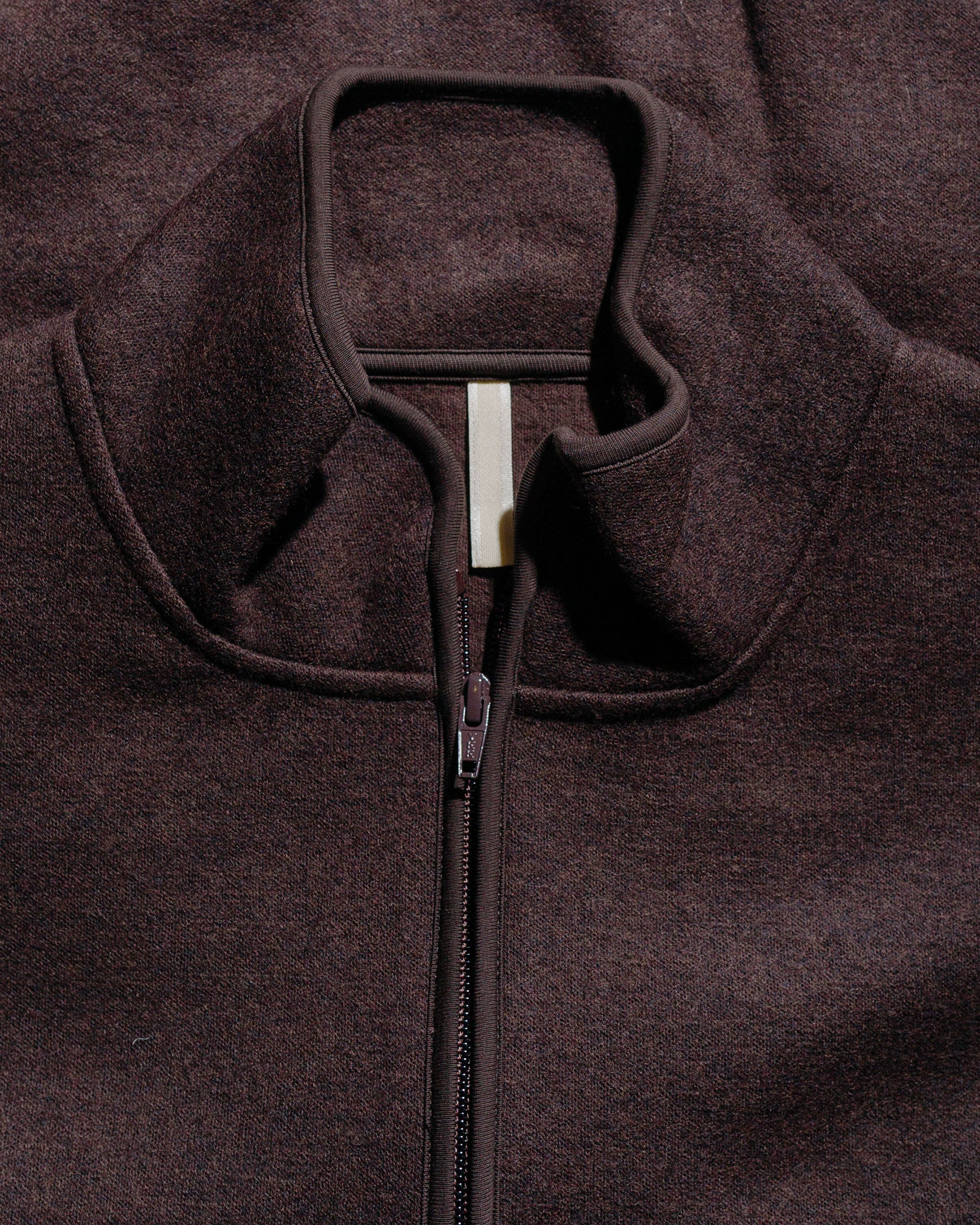 Wool Half Zip Brown - 5