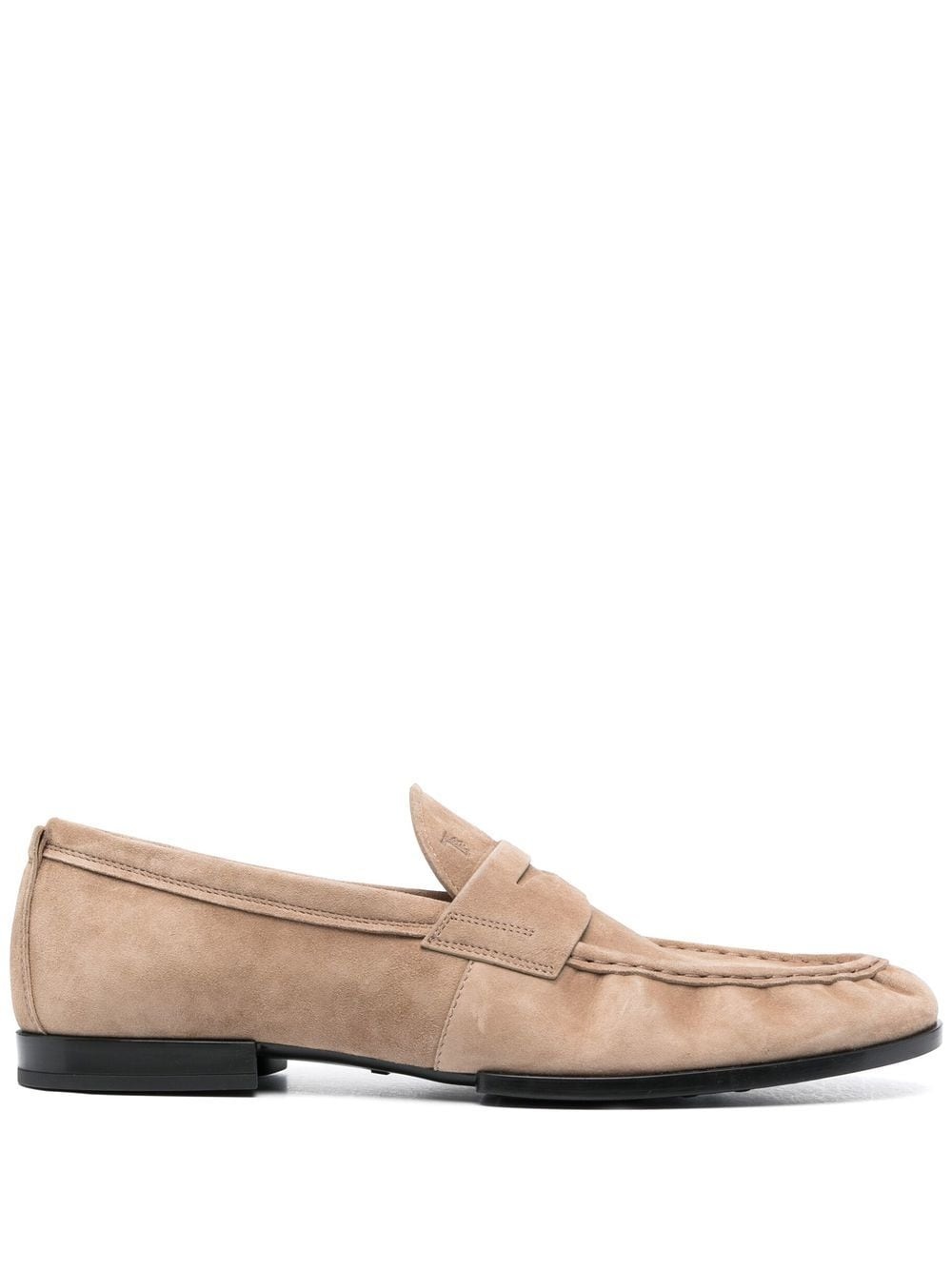 embossed-logo detail loafers - 1