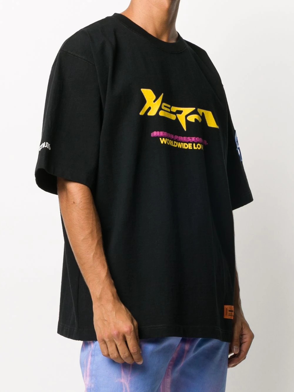 logo-print oversized T-shirt - 3