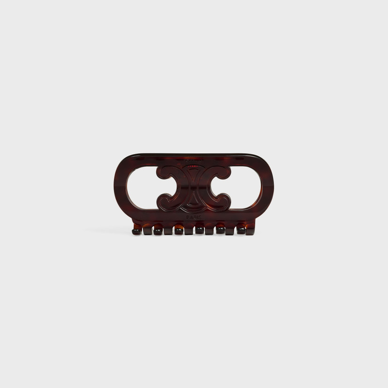 CELINE MAILLON TRIOMPHE HAIR CLAW IN ACETATE AND STEEL 1