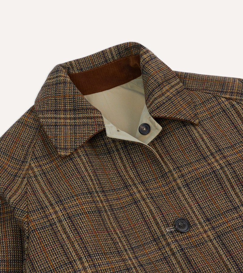 Reversible Cotton–Tweed Raglan Mac 10