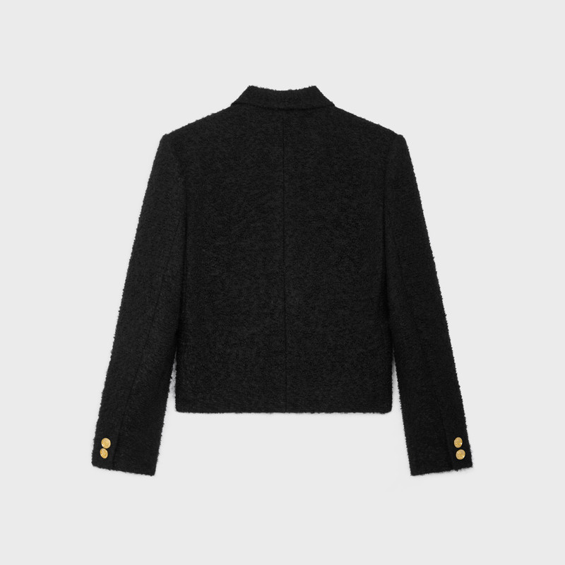 CELINE saint germain jacket in bouclette natté outlook