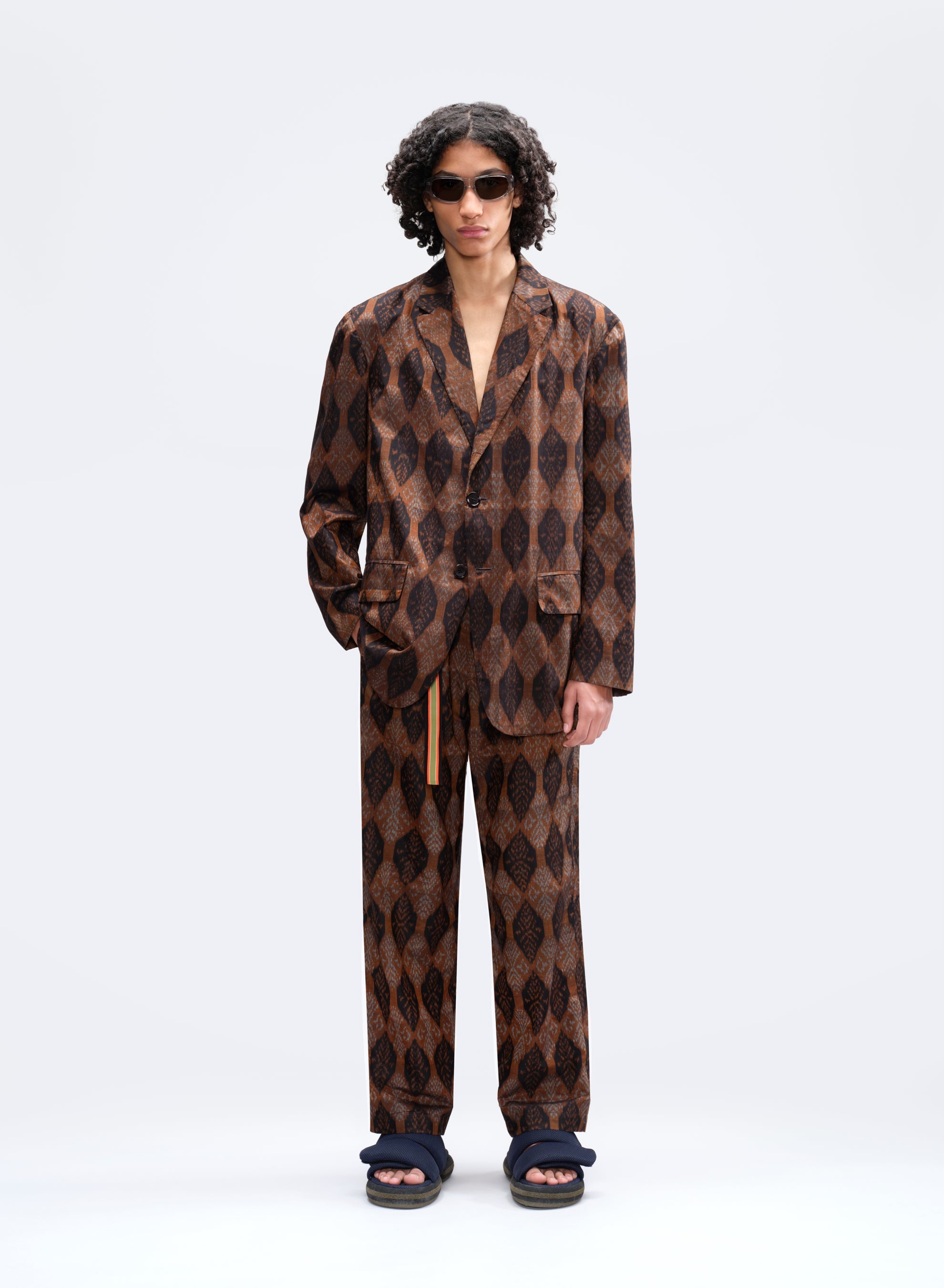 PANTS IN PRINTED SILK BLEND - 6